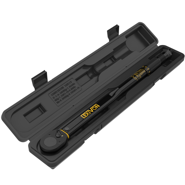 1/2-Inch Drive Click Torque Wrench 10~150 Ft-Lb/13.6~203.5 Nm (LX-183)