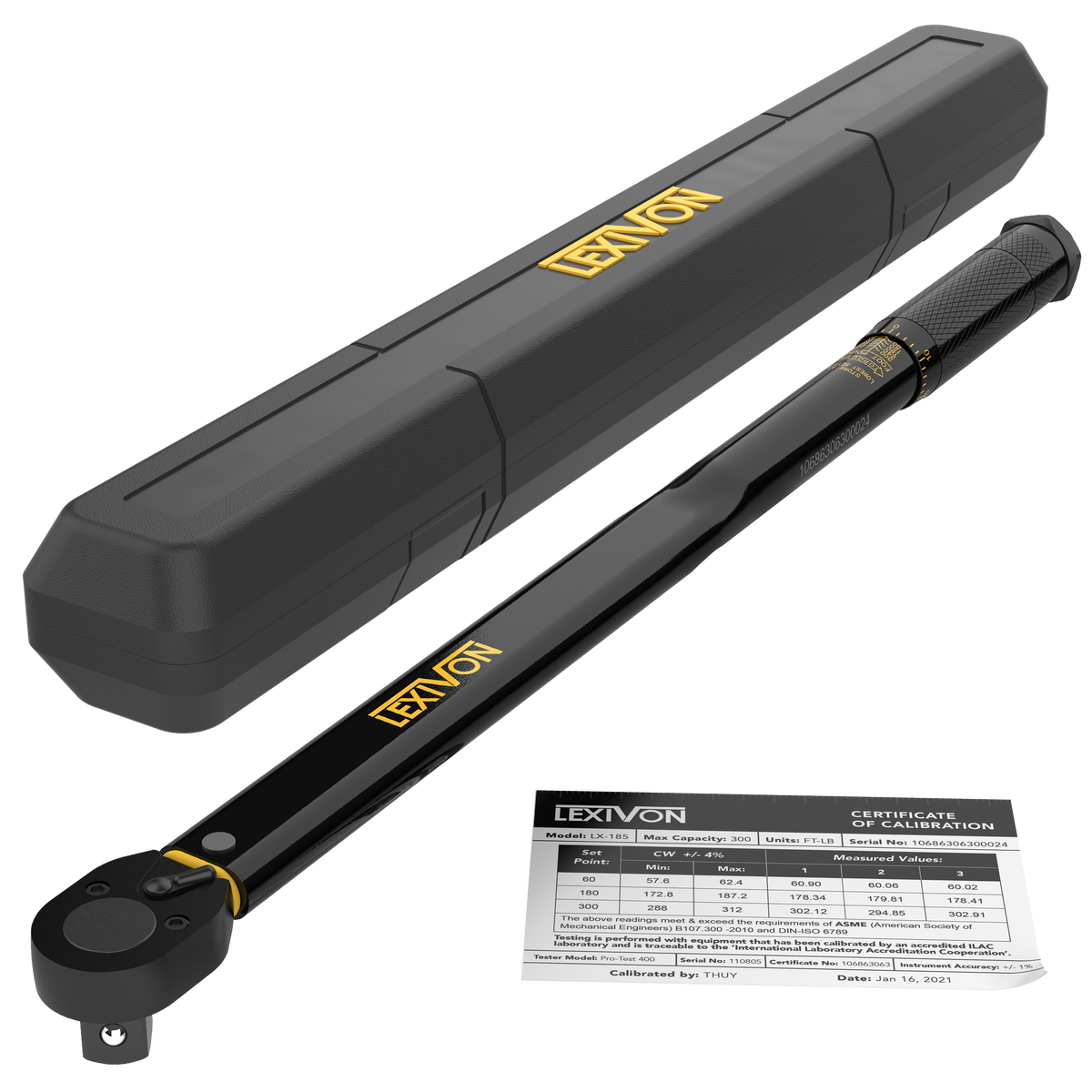 LX-185 3/4-Inch Drive Click Torque Wrench 30~300 Ft-Lb / 40.7~406.8 Nm (LX-185), image 1