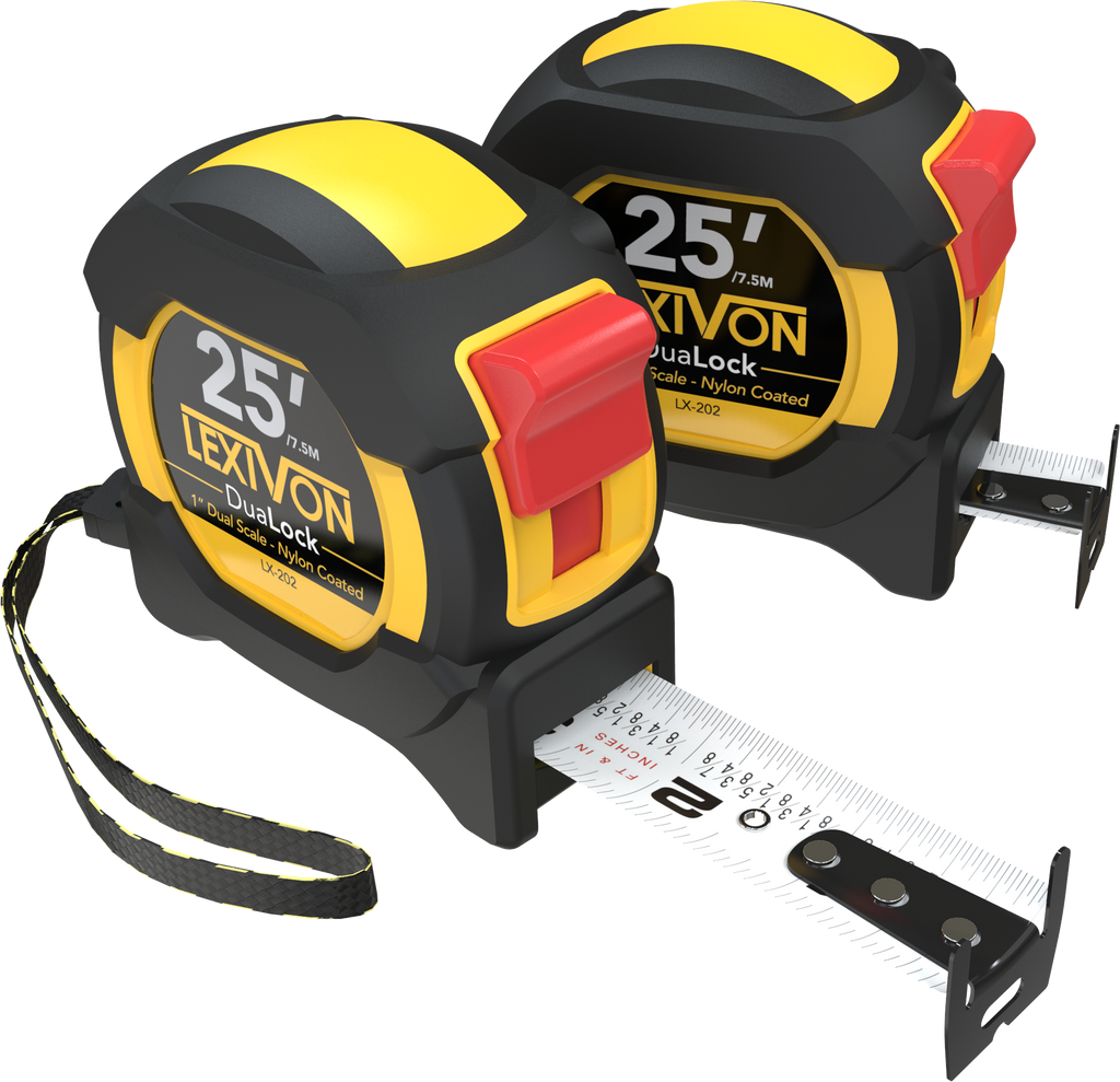 LX-202 [2-Pack] 25Ft/7.5m DuaLock Tape Measure, image 8