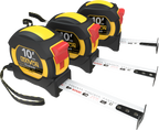 LX-203 [3-Pack] 10Ft/3m DuaLock Tape Measure, image 8