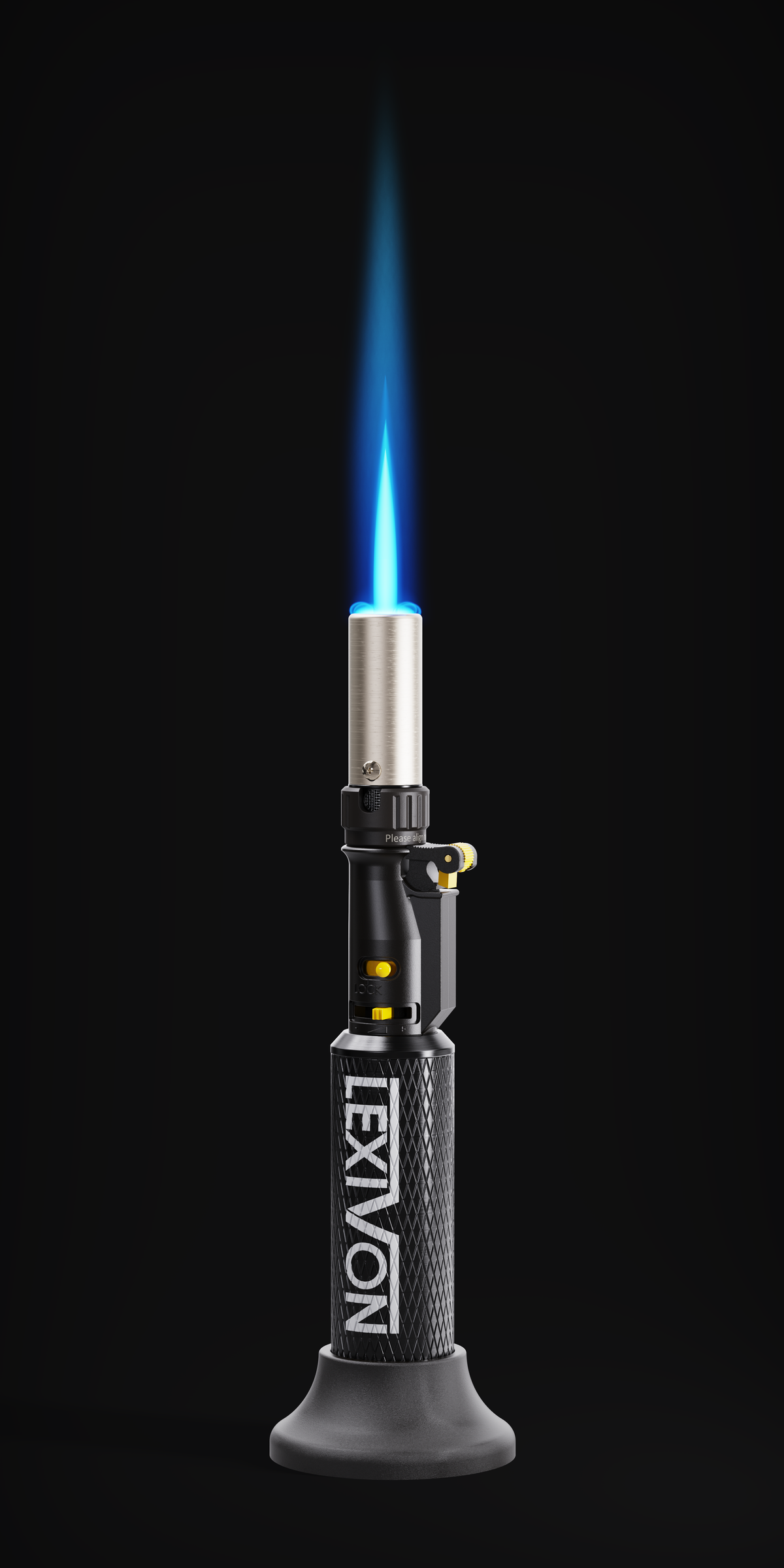 LX-760 Butane Blow Torch, Refillable Upright Lighter with Adjustable Flame and Pro-Grad, image 6