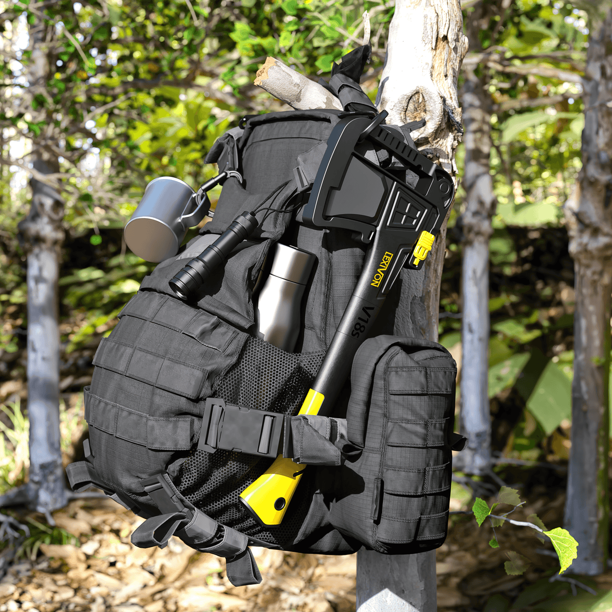 LX-V18S V18s Splitting Axe, 18-Inch Lightweight Fiber-glass Composite Handle & Ergonomic, image 2