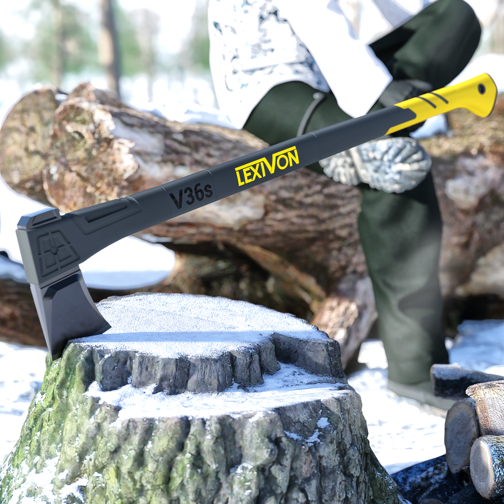 LX-V36S V36s Splitting Axe, 36-Inch Lightweight Fiberglass-Composite Handle & Ergonomic , image 10