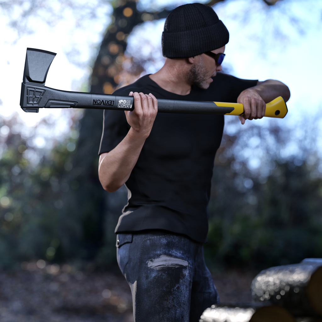 LX-V36S V36s Splitting Axe, 36-Inch Lightweight Fiberglass-Composite Handle & Ergonomic , image 6