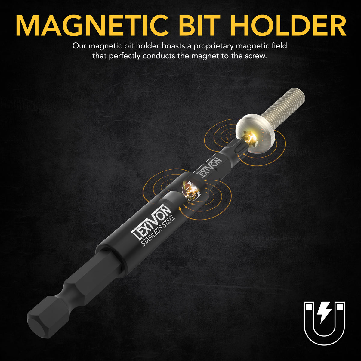 LX-104 Impact Socket Adapter & Magnetic Bit Holder Set, image 2