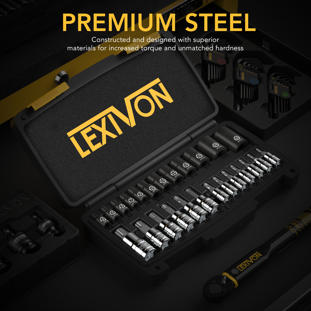 LX-148 Master Torx Bit and Socket Set, Premium S2 Alloy & Cr-V Steel, image 2