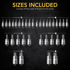 LX-149 Master TORX Bit Socket Set, Premium S2 Alloy Steel, image 6