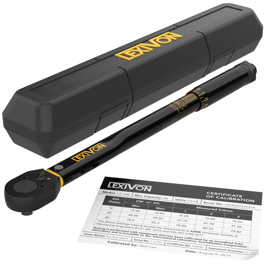 LX-182 3/8-Inch Torque Wrench, 10-80 ft-lb – Lexivon.com