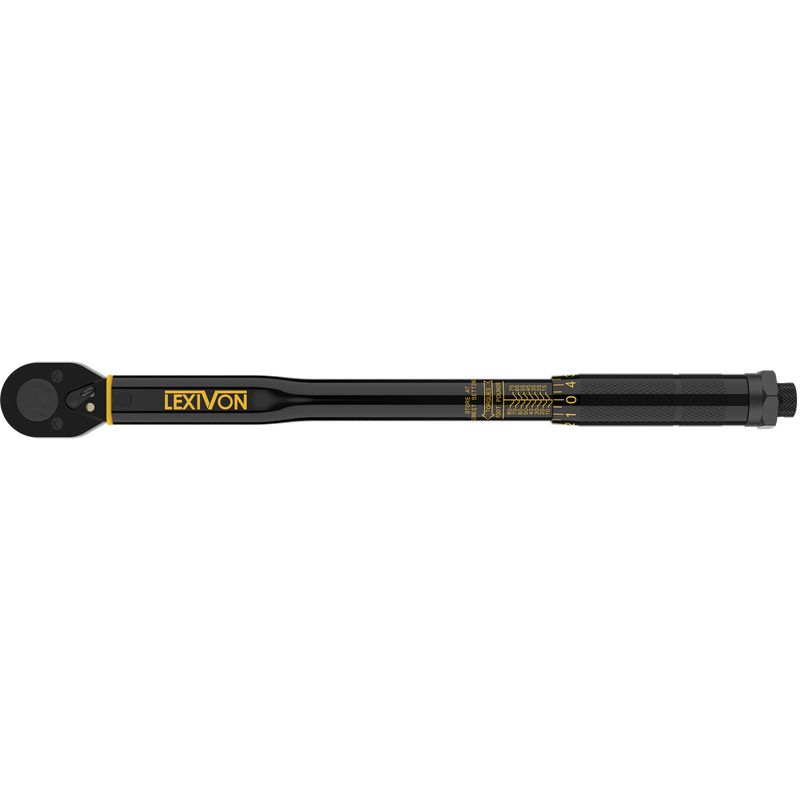 LX-182 wrench shown horizontally with its scale and handle