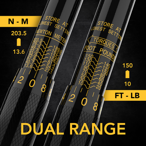 LX-183 1/2-Inch Drive Click Torque Wrench 10~150 Ft-Lb/13.6~203.5 Nm (LX-183), image 2