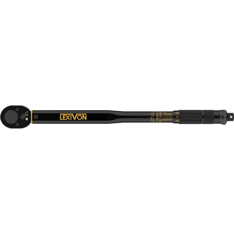 LX-183 wrench shown horizontally with its scale and handle