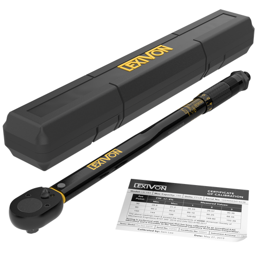 LX-183 1/2-Inch Drive Click Torque Wrench 10~150 Ft-Lb/13.6~203.5 Nm (LX-183), image 1
