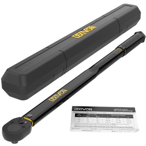 LX-184 1/2-Inch Drive Click Torque Wrench 25-250 Ft-Lb/33.9-338.9 Nm (LX-184), image 1