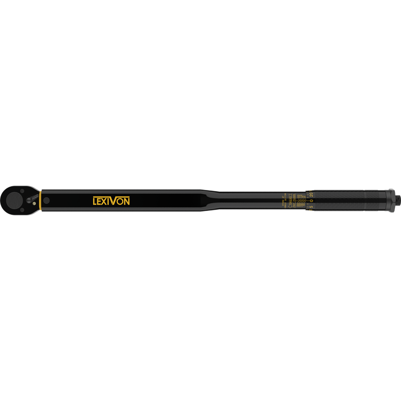 LX-184 wrench shown horizontally with its scale and handle