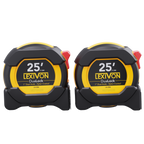 LX-202 [2-Pack] 25Ft/7.5m DuaLock Tape Measure, image 1