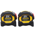 LX-205X2 [2-Pack] 25Ft/7.5m AutoLock Tape Measure, image 1