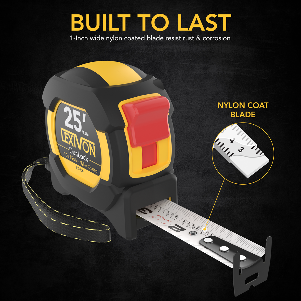 LX-206 25Ft/7.5m DuaLock Tape Measure, image 2