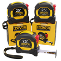 LX-206X3 [3-Pack] 25Ft/7.5m DuaLock Tape Measure, image 1