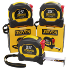 LX-206X3 [3-Pack] 25Ft/7.5m DuaLock Tape Measure, image 1