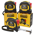 LX-207X3 [3-Pack] 16Ft/5m DuaLock Tape Measure, image 1