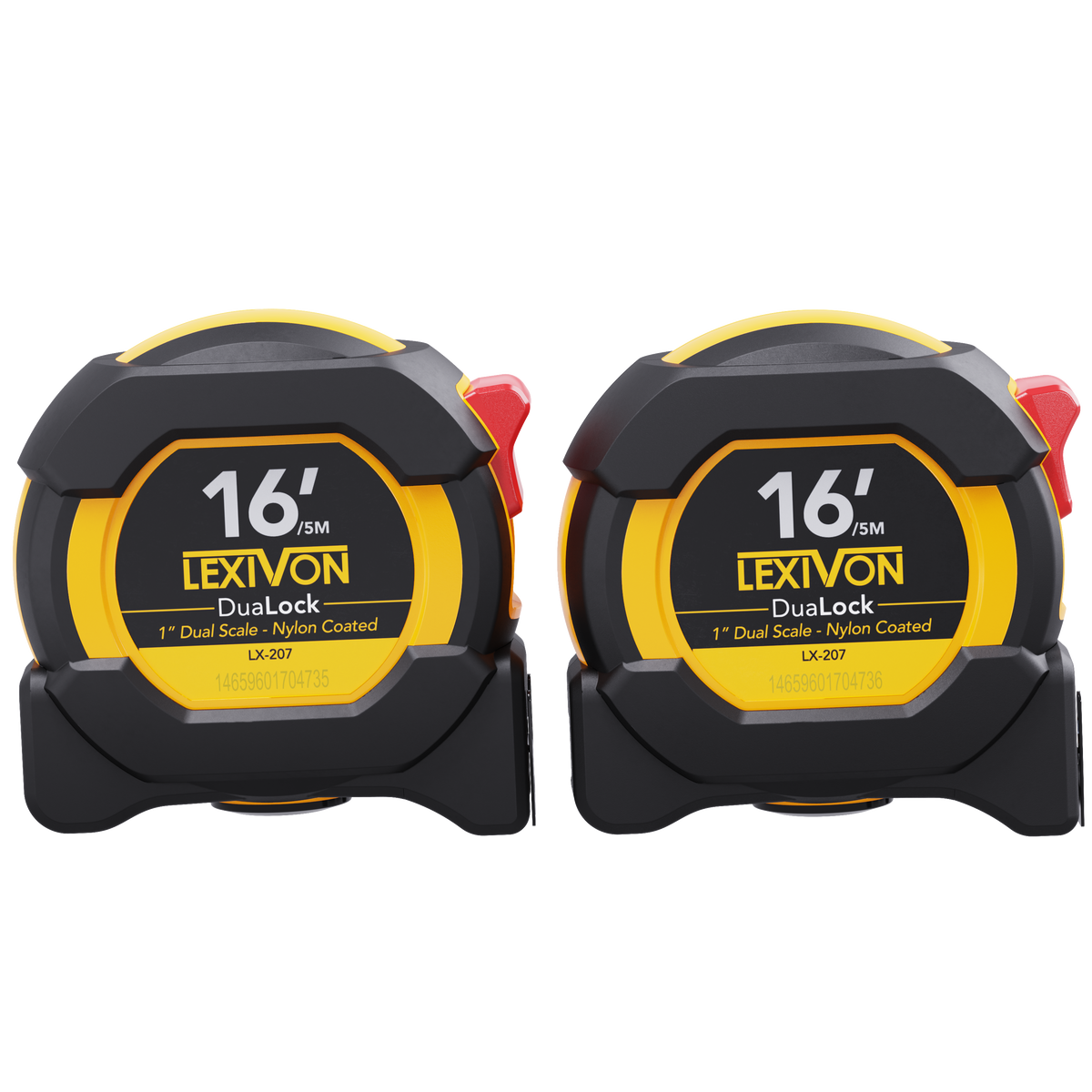 LX-208 [2-Pack] 16Ft/5m DuaLock Tape Measure, image 1