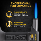 LX-775 Butane Torch Lighter, Refillable Kitchen Cooking Torch, image 5