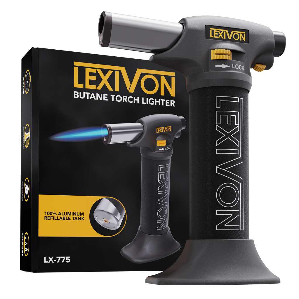 LX-775 Butane Torch Lighter, Refillable Kitchen Cooking Torch, image 1