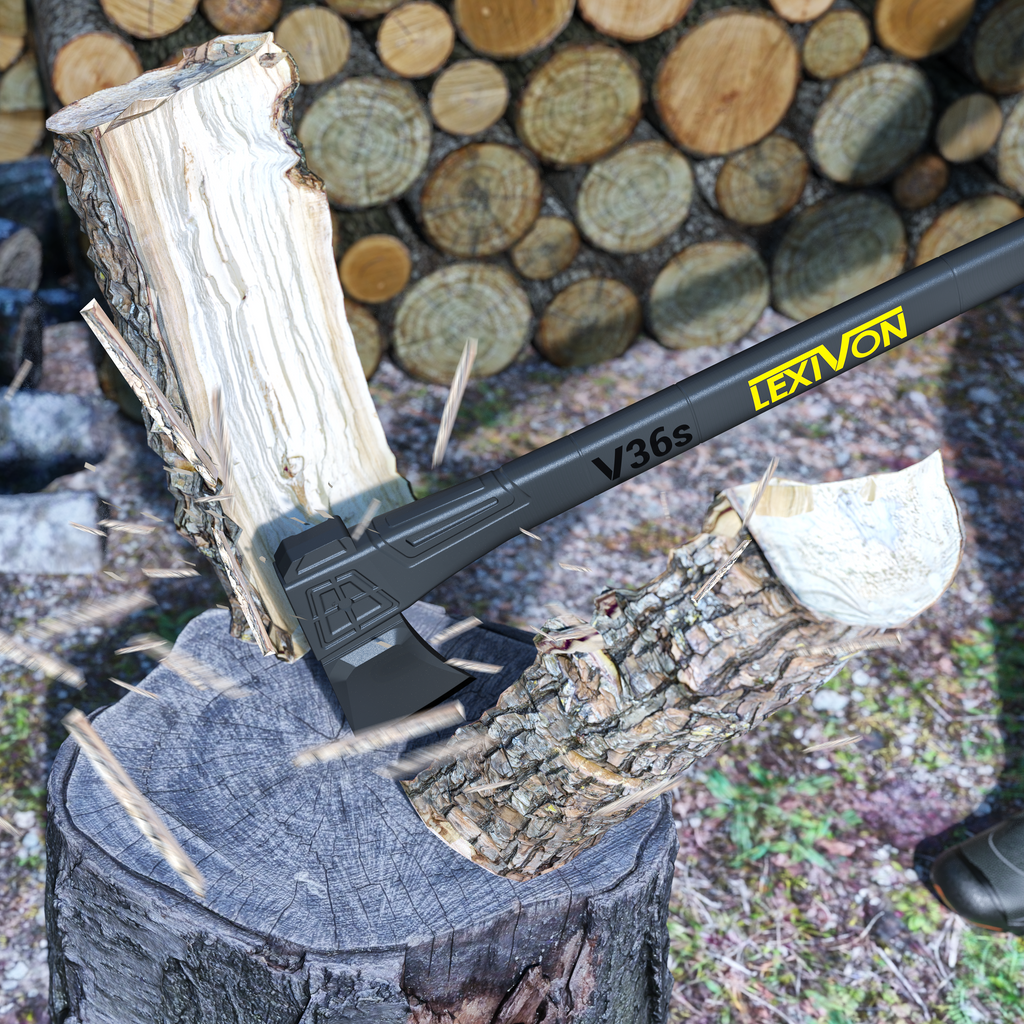 LX-V36S V36s Splitting Axe, 36-Inch Lightweight Fiberglass-Composite Handle & Ergonomic , image 3