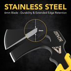 LX-VONE-PP V-ONE Survival Hatchet, 9.5" Full Tang lightweight Axe, image 2