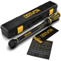 LEXIVON Torque Wrench, 3/8-Inch Drive, Dual Scale 20–120 FT-LB (27.1–162.7 N·m), Premium Rubber-Grip Handle, Deluxe Hybrid Case (LX-TW38)