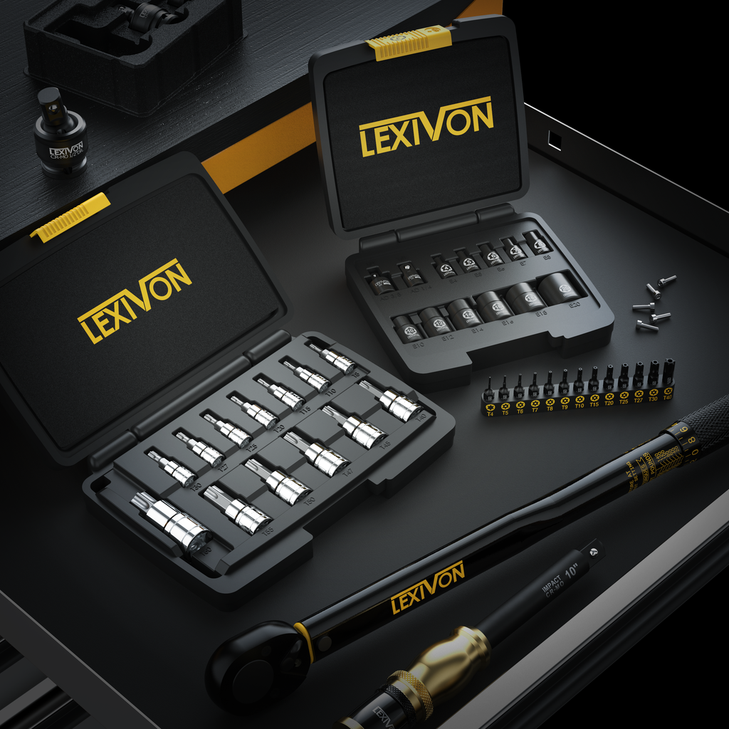 LX-147 E-TORX Socket Set, Chrome Vanadium Alloy Steel, image 8