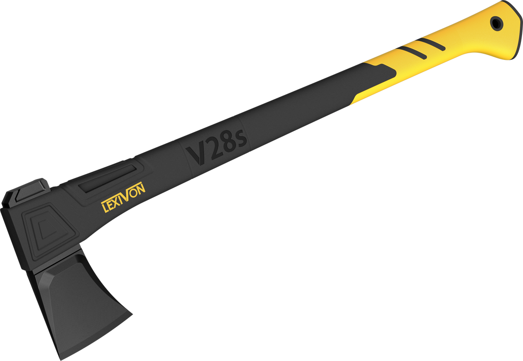 LX-V28S V28s Splitting Axe, 28-Inch Lightweight Fiber-glass Composite Handle & Ergonomic, image 1