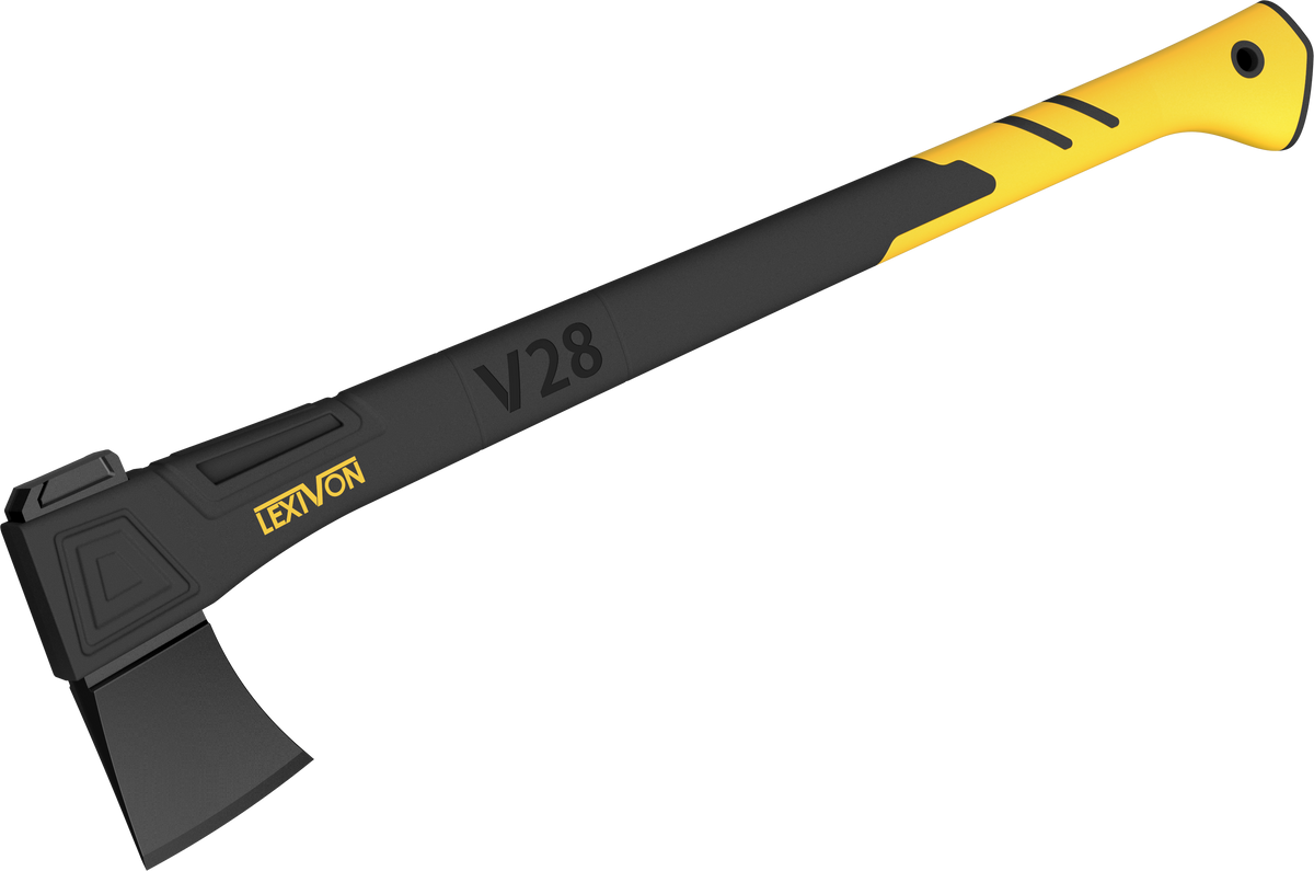 LX-V28 V28 Chopping Axe, 28-Inch Lightweight Fiber-glass Composite Handle & Ergonomic T, image 1