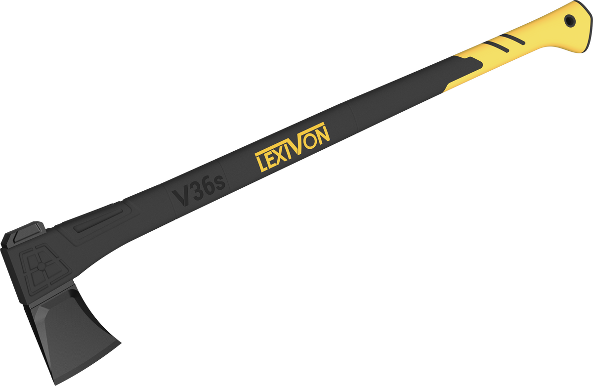 LX-V36S V36s Splitting Axe, 36-Inch Lightweight Fiberglass-Composite Handle & Ergonomic , image 1