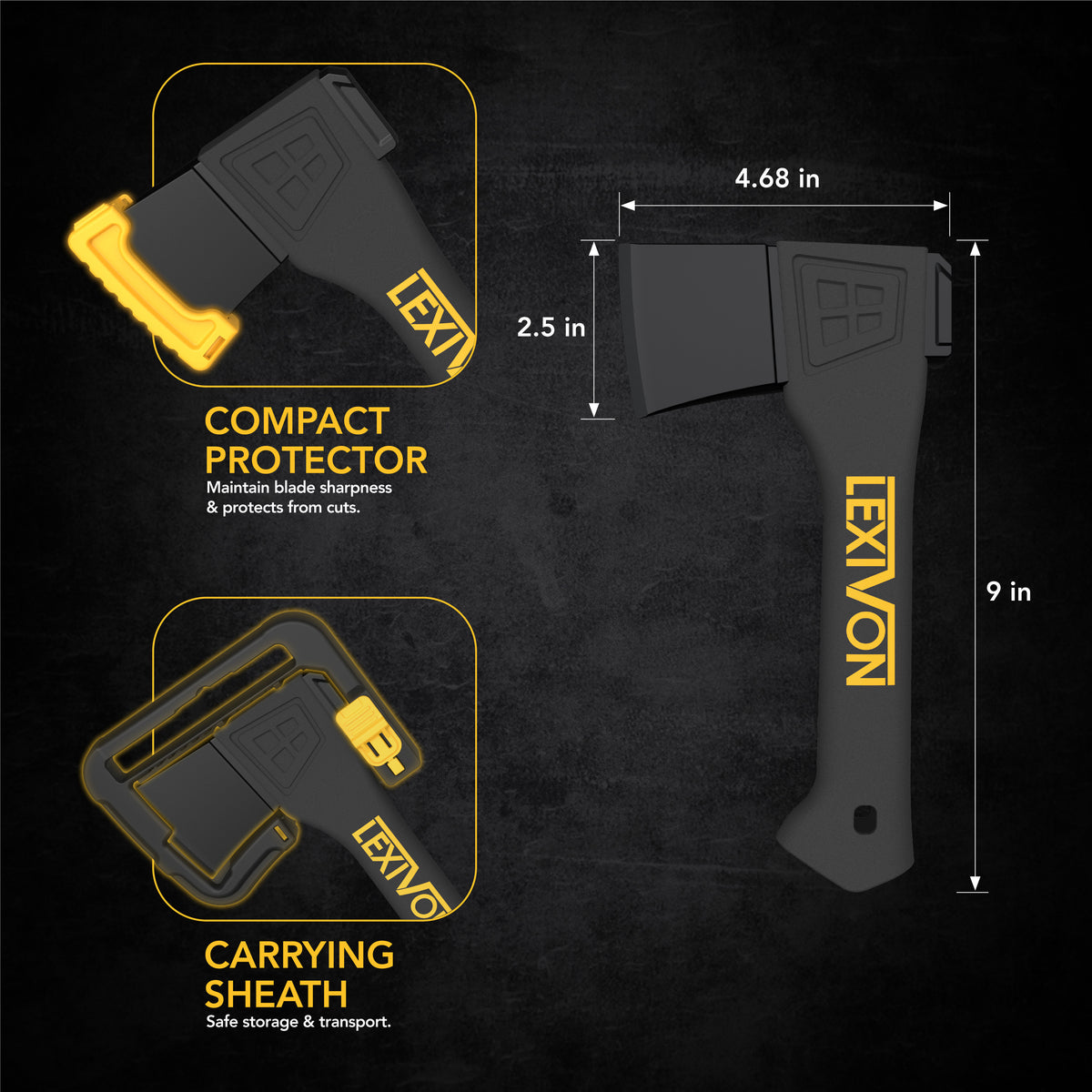 LX-V9 V9 Camping Hatchet, 9-Inch Axe, image 3