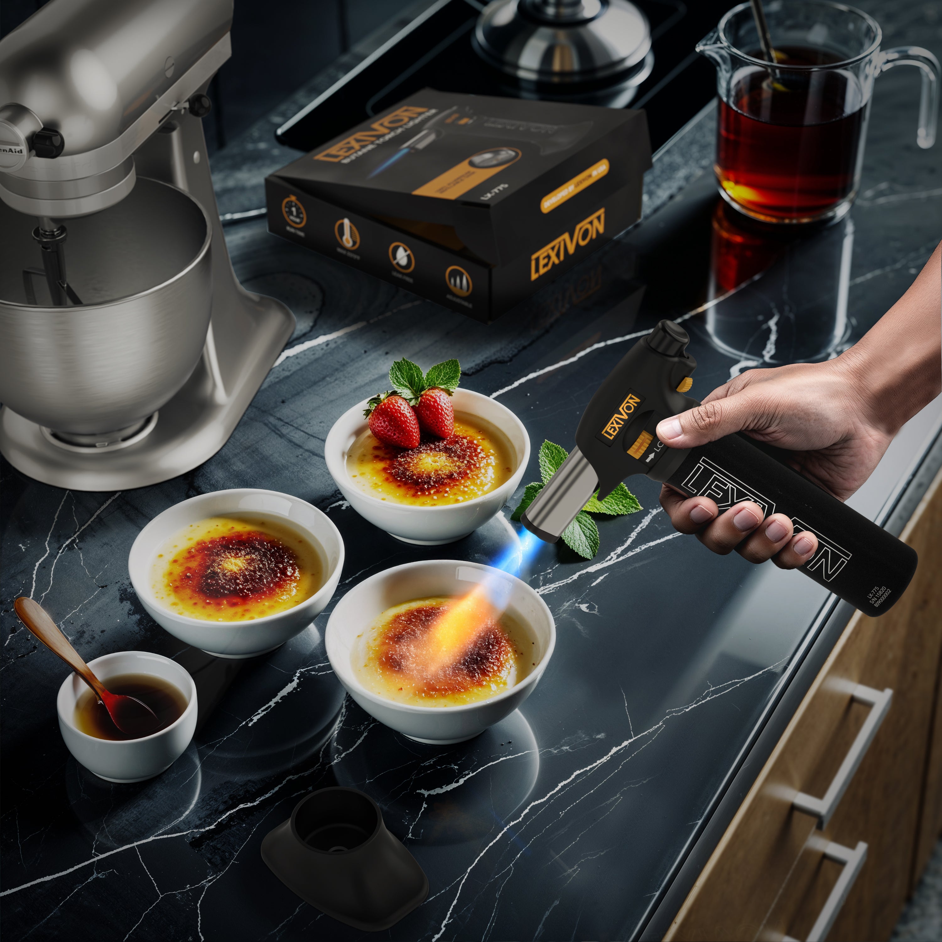 LX-775 Refillable Butane Torch With Adjustable Flame – Lexivon.com