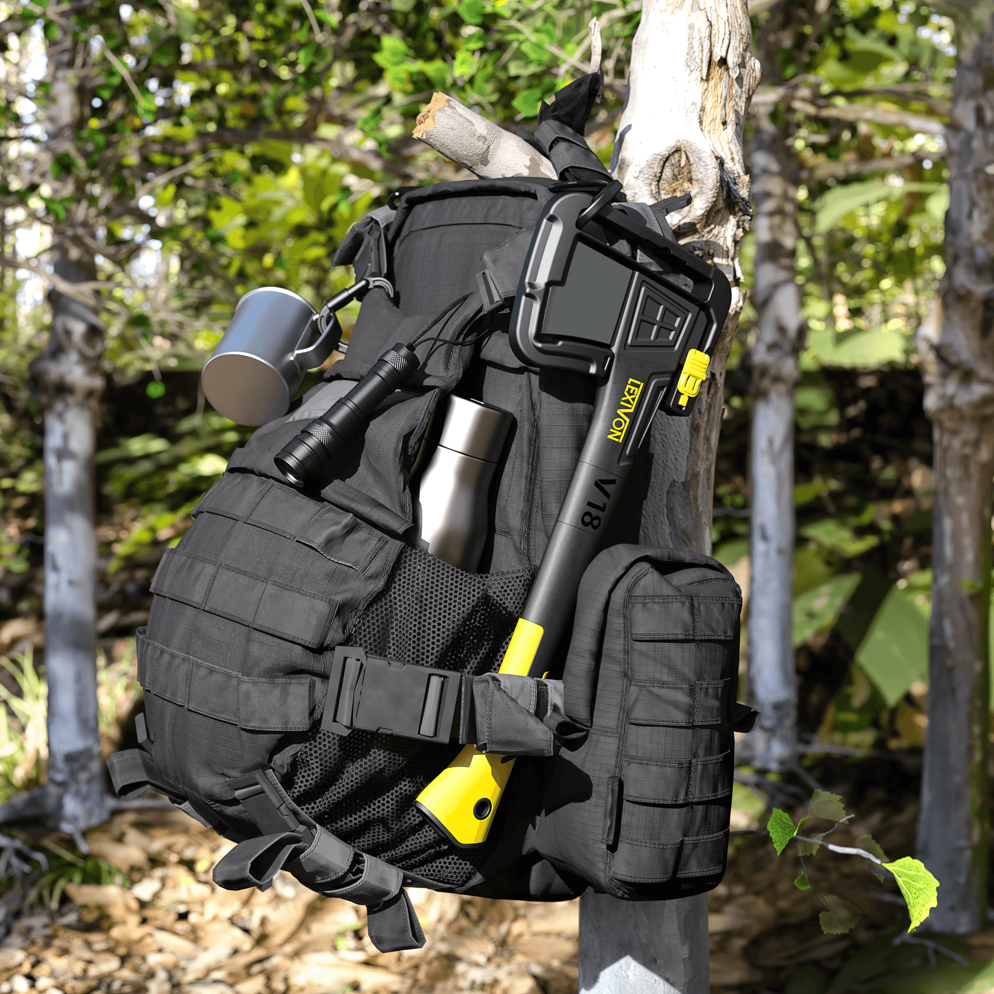 LEXIVON V18 Chopping Axe, 18-Inch Lightweight Fiber-glass