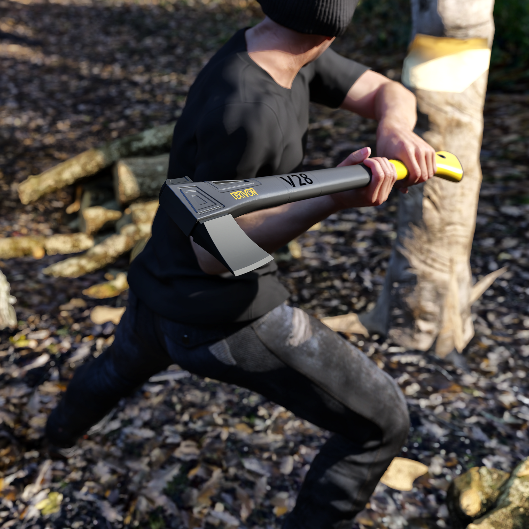 LEXIVON V28 Chopping Axe, 28-Inch Lightweight Fiber-glass