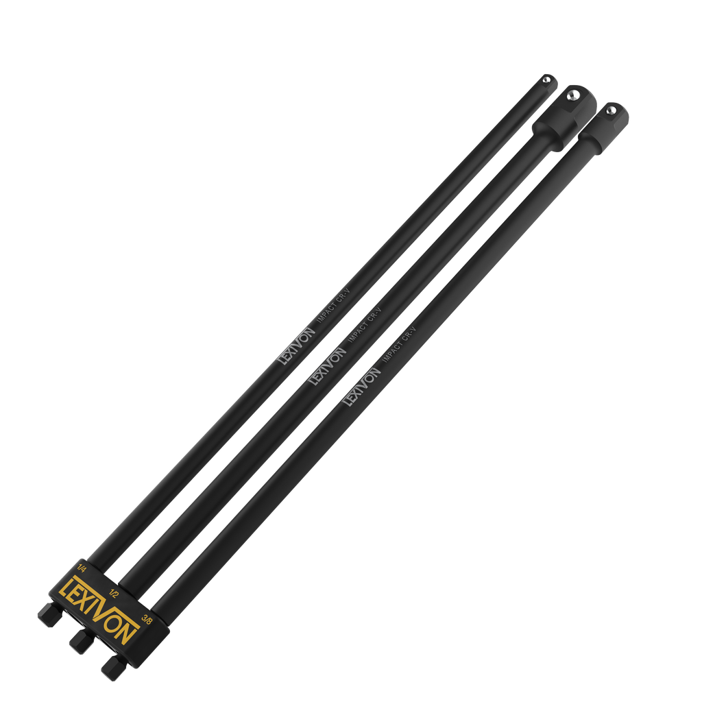 Impact Grade Socket Adapter Set 12 Extension Bit With Holder 3 Pie Lexivon
