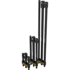 9-Piece Impact Grade Socket Adapter Set - 3", 6", and 12" Extension Bit With Holder | 1/4", 3/8", and 1/2" Drive, Adapt Your Power Drill To High Torque Impact Wrench (LX-106)