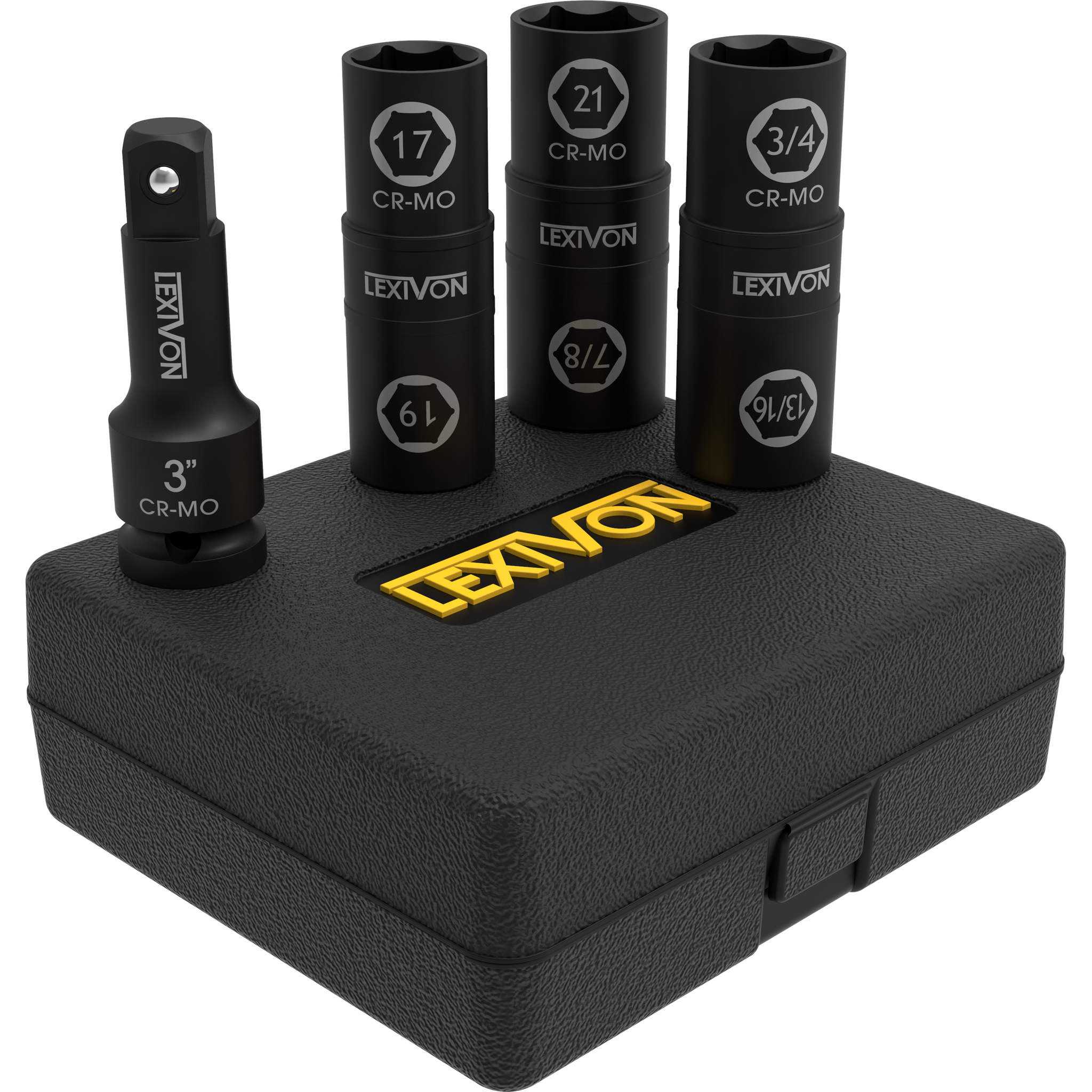 1/2-Inch Impact Socket Set, 6 Total Lug Nut Sizes | Innovative