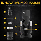 Impact Universal Joint - Patented SLIM Design | 3-Piece 1/2", 3/8", and 1/4" Socket Swivel Set | Chrome-Molybdenum Steel Full Impact Grade (LX-113-S)