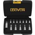 HEX Bit Socket Set, Premium S2 Alloy Steel | 13-Piece SAE 5/64" - 9/16" Set | Enhanced Storage Case (LX-142)