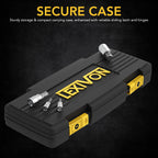LEXIVON Master HEX Bit Socket Set, Premium S2 Alloy Steel | Complete 32-Piece, SAE and Metric Set | Enhanced Storage Case (LX-144)