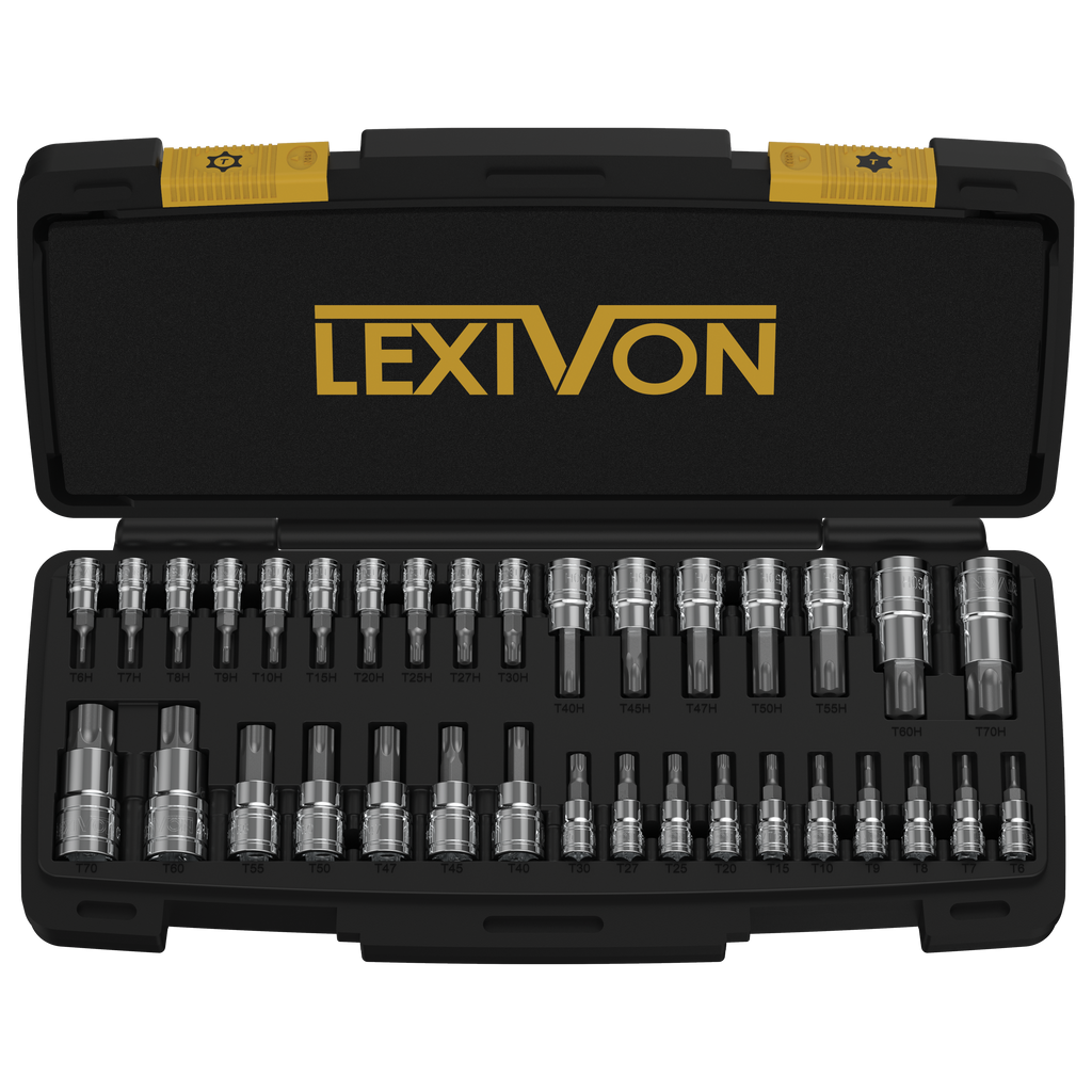 Master TORX Bit Socket Set, Premium S2 Alloy Steel | Complete 34-Piece ...