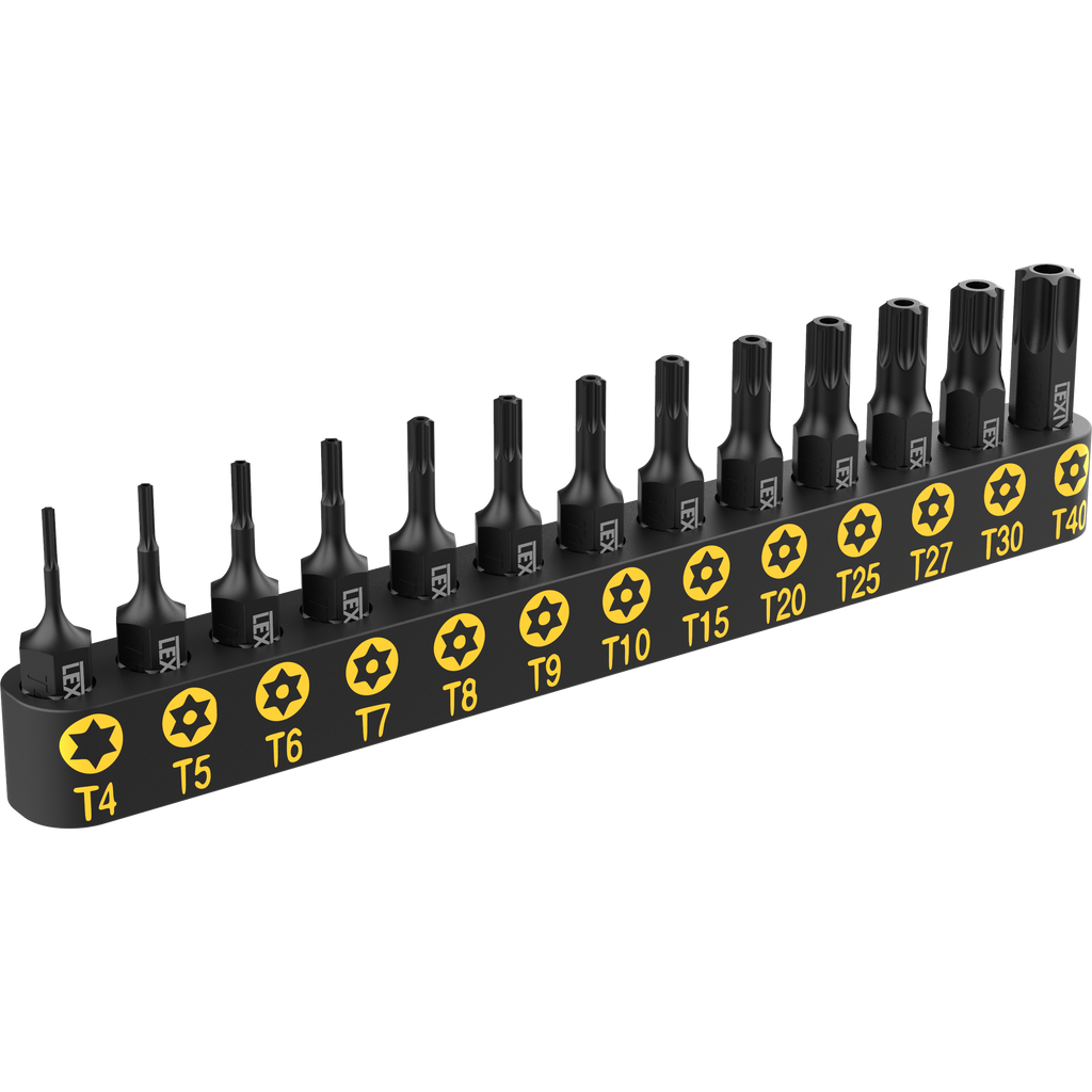 LX-301 Torx Security Bit Set, 13 Pieces T4-T40 – Lexivon.com