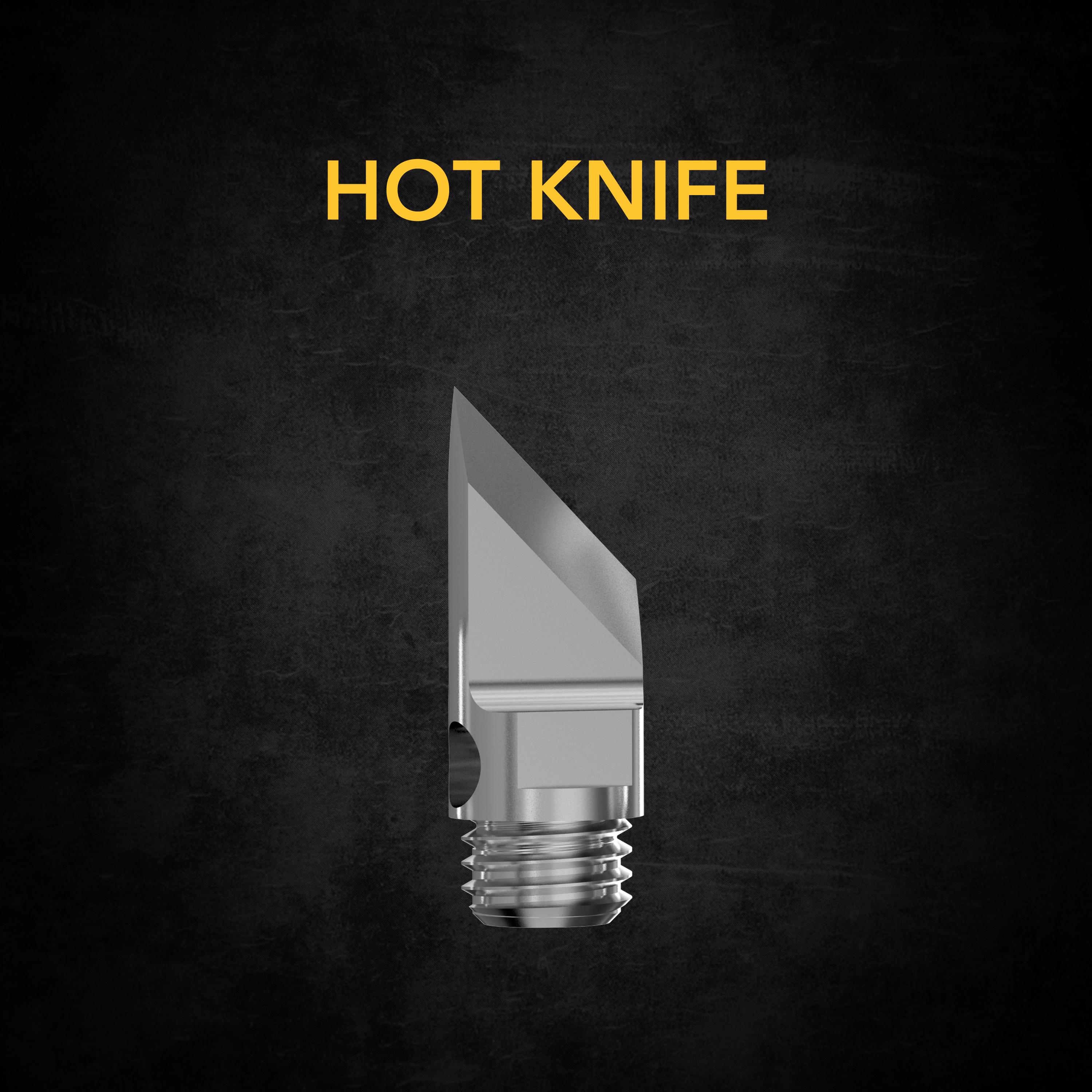 Hot knife supplied among the five replacement attachments