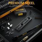 Impact Driver Extension Bar Set, 3/8" Drive | Hardened and Heat Treated Chrome Vanadium Steel | 3-Piece Set 3, 6, and 8 Inch Long (LX-114)