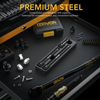 Impact Driver Extension Bar Set, 1/2" Drive | Hardened and Heat Treated Chrome Vanadium Steel | 3-Piece Set 3, 6, and 8 Inch Long (LX-115)
