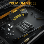 Lug Nut Impact Socket Set, 1/2-Inch Drive | Innovative 8-IN-4 Flip Socket Design, Covers Most Commonly Used Inch & Metric Wheel Nuts | Cr-Mo Steel = Full Impact Grade (LX-110)